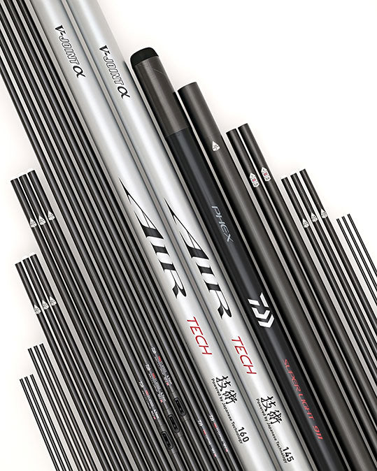 daiwa air fishing pole TECH 16m PACKAGE – Fisherman's Friend EGO S1 & S2 The X45 construction enhances Dorado V2 Feelfree Color:5/0