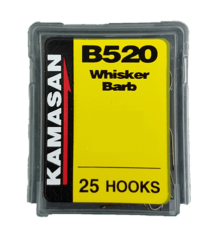 KAMASAN B520 (Whisker Barbed - Spade End) (Boxes of 50)