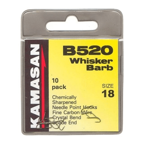 KAMASAN B520 (Micro Barbed - Spade End) (Packs of 10)
