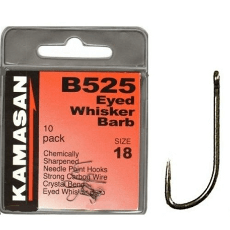 KAMASAN B525 (Whisker Barbed - Eyed) (Packs of 10)