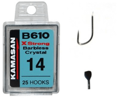 KAMASAN B610 X STRONG (Barbless - Spade End) (Boxes of 25)