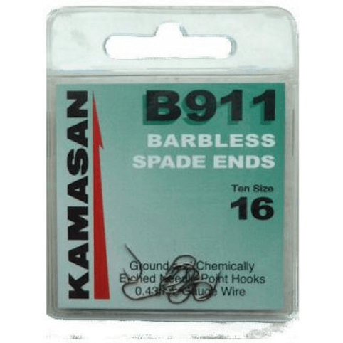 KAMASAN B911 (Barbless - Spade End) (Packs of 10)
