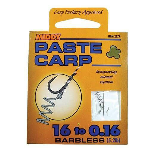 MIDDY PASTE CARP HOOKS TO NYLON – Fisherman's Friend