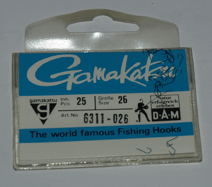 GAMAKATSU ORIGINAL 6311 HOOKS (Spade End - Micro Barbed - Blue
