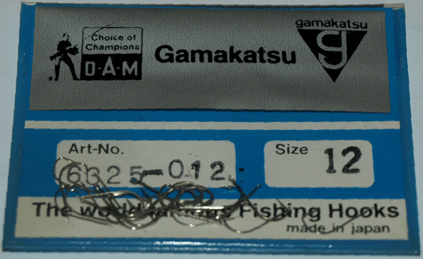GAMAKATSU ORIGINAL 6325 HOOKS (Spade End - Micro Barbed) SIZE 12s