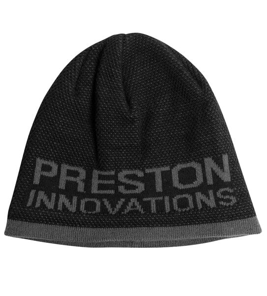 PRESTON INNOVATIONS BLACK/GREY BEANIE HAT
