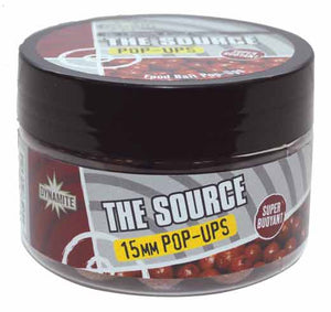 This is a picture of the Dynamite baits Source Pop up Boilie 15mm