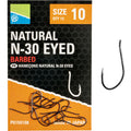 PRESTON INNOVATIONS NATURAL N-30 (Barbed - Eyed)