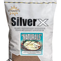 This is the picture of the Dynamite Baits Silver X natural groundbait. Comes in a 1.8kg size bag.