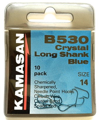 KAMASAN B530 (Blue) (Barbed - Spade End) (Packs of 10)