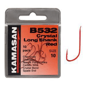 KAMASAN B532 (Red) (Barbed - Spade End) (Packs of 10)