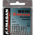 KAMASAN B610 X STRONG (Barbless - Spade End) (Packs of 10) - REDUCED TO CLEAR