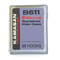 KAMASAN B611 X STRONG (Barbless - Spade End) (Boxes of 25) - REDUCED TO CLEAR