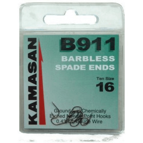 KAMASAN B911 (Barbless - Spade End) (Packs of 10) - REDUCED TO CLEAR