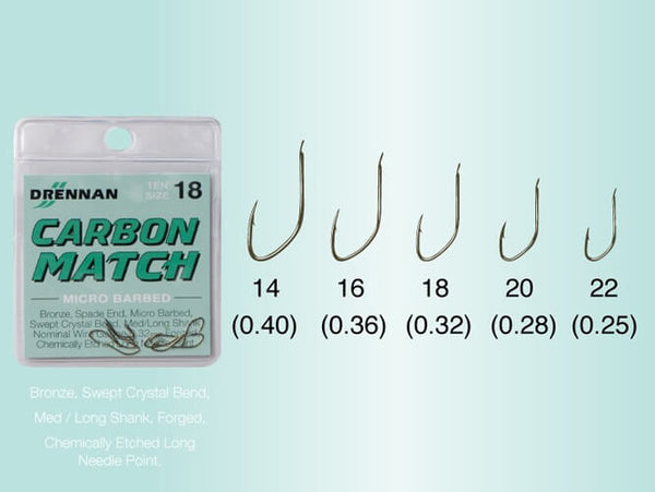 DRENNAN CARBON MATCH (Micro Barbed - Spade End)