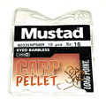 MUSTAD CARP PELLET HOOKS (Barbless - Eyed)