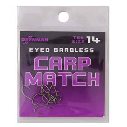 DRENNAN EYED BARBLESS CARP MATCH