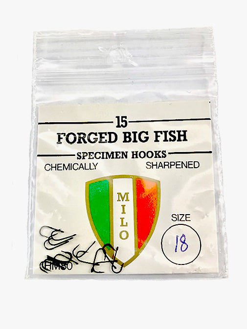 MILO EYED BIG FISH HOOKS (Micro Barbed - Eyed)