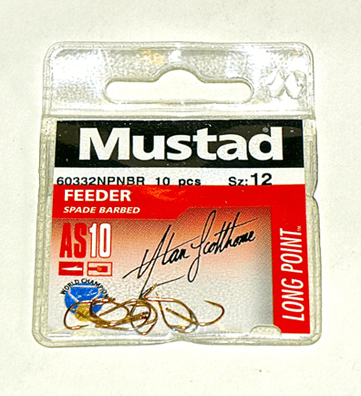 MUSTAD FEEDER (Micro Barbed - Spade End)