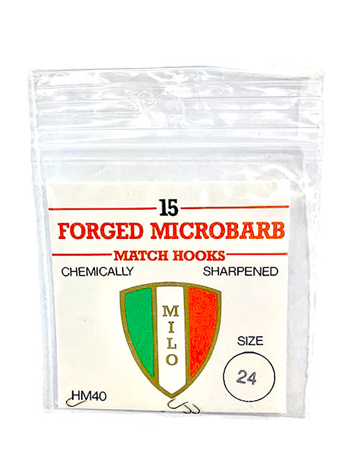 MILO FORGED MICROBARB MATCH HOOKS (Micro Barbed -Spade End)