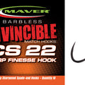 MAVER INVINCIBLE CS22 CARP FINESSE (Barbless - Spade End)