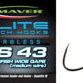 MAVER ELITE MATCH ES43 SILVERFISH WIDE GAPE (Barbless - Spade End)