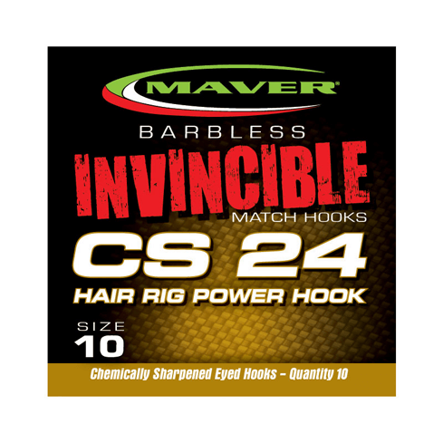 MAVER INVINCIBLE CS24 HAIR RIG POWER (Barbless - Eyed)