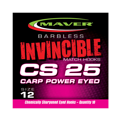 MAVER INVINCIBLE CS25 POWER EYED (Barbless - Eyed)