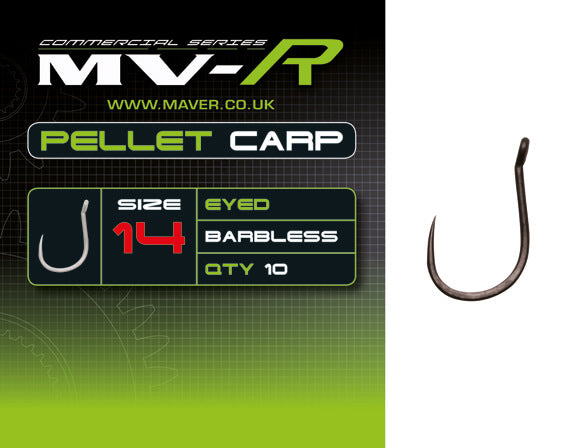 MAVER MV-R PELLET CARP (Barbless - Eyed)