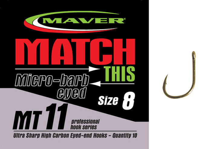 MAVER MT11 HOOKS (Micro Barbed - Eyed)