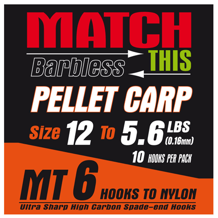 This is the picture of the Maver Match This Pellet Carp Hooks to nylon. They are available in sizes 12 and 20 only. All come with a 15 inch hooklength.