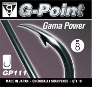 GAMAKATSU GAMA POWER HOOKS (Spade End - Barbed)
