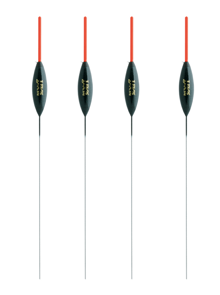 This is the picture of the MAVER MV-R SERIES 2 pole float selection.  Again, a classic body shape featuring a 1.7mm hollow bristle but with a slightly shorter 0.6mm wire stem. A great all round performer.    AVAILABLE IN 4 SIZES