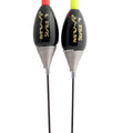 This is the picture of the MAVER MV-R SERIES 7 pole float.  Designed primarily for mugging carp during the warmer weather when they favour the upper layers.  An in-line pattern that incorporates a flexible 0.8mm nitinol wire stem that won’t get damaged in the landing net when fishing 12 inches deep or less. Available in 0.3g, the float is weighted so all of the 3mm bristle is visible and boasts the same high quality finish as the remainder of the range.    AVAILABLE IN 0.3g ONLY