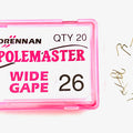 DRENNAN POLEMASTER WIDE GAPE (Spade End - Barbed) (Box 20) - REDUCED TO CLEAR
