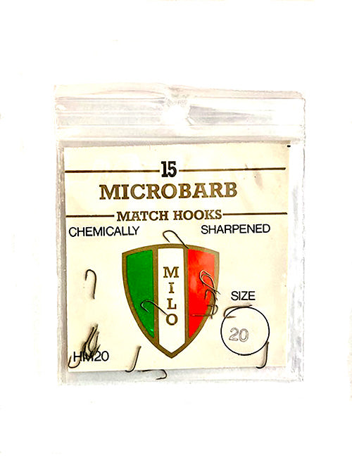 MILO MICROBARB MATCH HOOKS (Micro Barbed - Spade End) – Fisherman's Friend