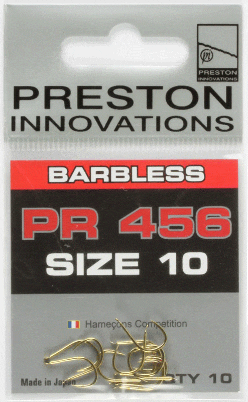 PRESTON INNOVATIONS PR 456 HOOKS (Barbless - Spade End)
