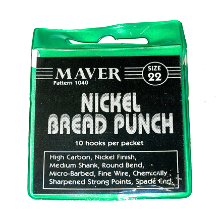 MAVER NICKEL BREAD PUNCH (Micro Barbed - Spade End)