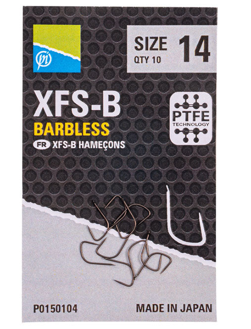PRESTON INNOVATIONS XFS-B HOOKS (Spade End - Barbless)