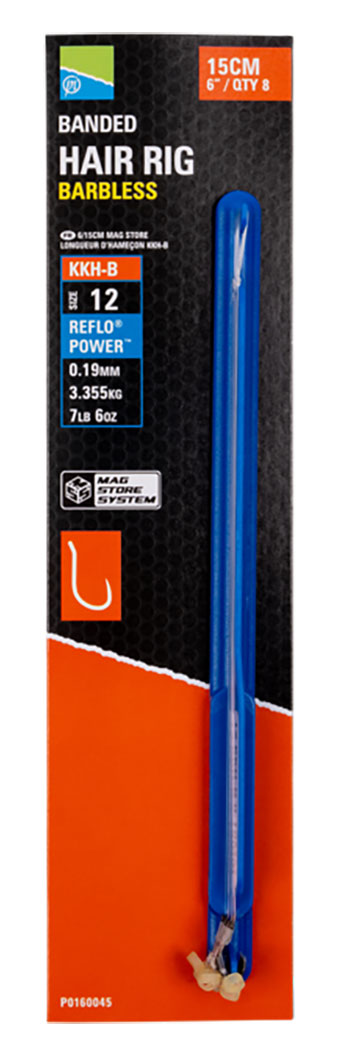 PRESTON INNOVATIONS KKH-B BANDED HAIR RIGS (Barbless - 6")