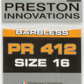 PRESTON INNOVATIONS PR 412 HOOKS (Barbless - Spade End)