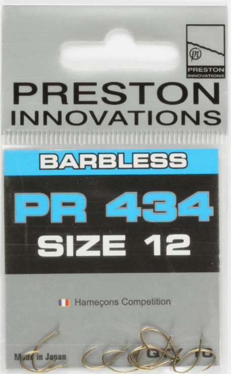 PRESTON INNOVATIONS PR 434 HOOKS (Barbless - Spade End)