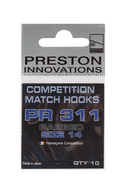 PRESTON INNOVATIONS PR 311 HOOKS (Micro Barbed - Spade End)