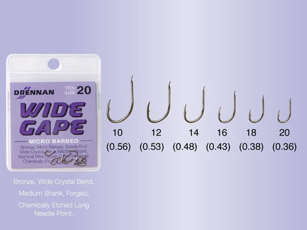 DRENNAN WIDE GAPE (Micro Barbed - Spade End)