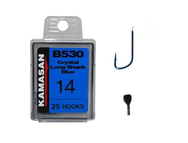 KAMASAN B530 (Blue) (Barbed - Spade End) (Boxes of 25)- REDUCED TO CLEAR