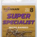 DRENNAN SUPER SPECIALIST MICRO BARBED HOOKS