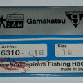 GAMAKATSU ORIGINAL 6310 HOOKS (Spade End - Micro Barbed - Red)