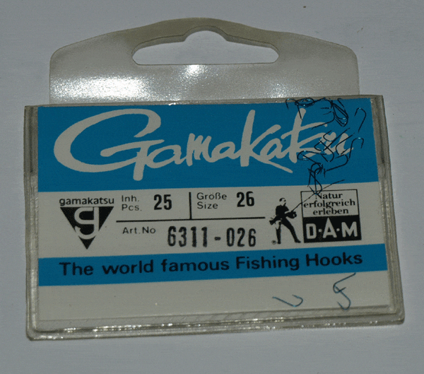GAMAKATSU ORIGINAL 6311 HOOKS (Spade End - Micro Barbed - Blue Hook)