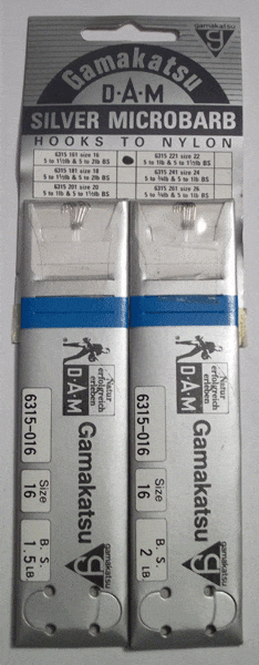 GAMAKATSU ORIGINAL 6315 HOOKS (Ready Tied - Micro Barbed)