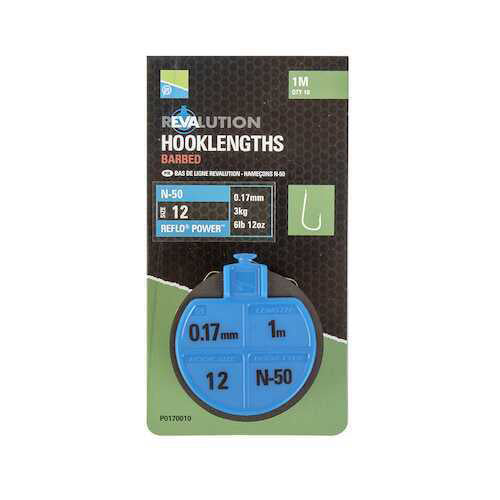 PRESTON INNOVATIONS N50 REVALUTION HOOKLENGTHS (Barbed)